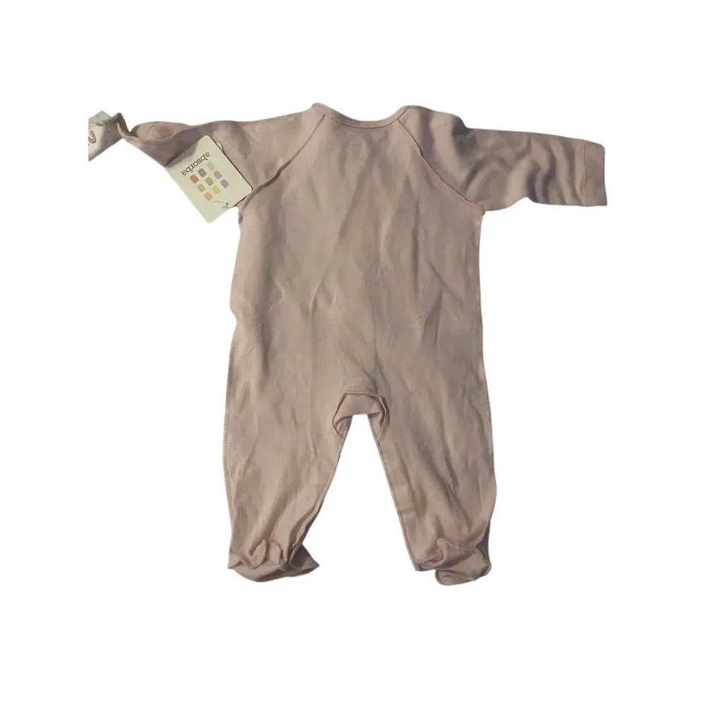 NWT Absorba 0-3M 2-Piece Footed Pajama Set